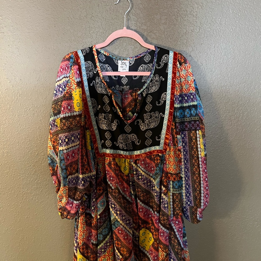 Jams World Multicolor Billow Sleeve Blouse